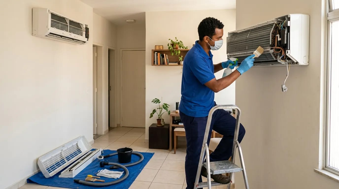 Limpeza da evaporadora em Indaiatuba‑SP